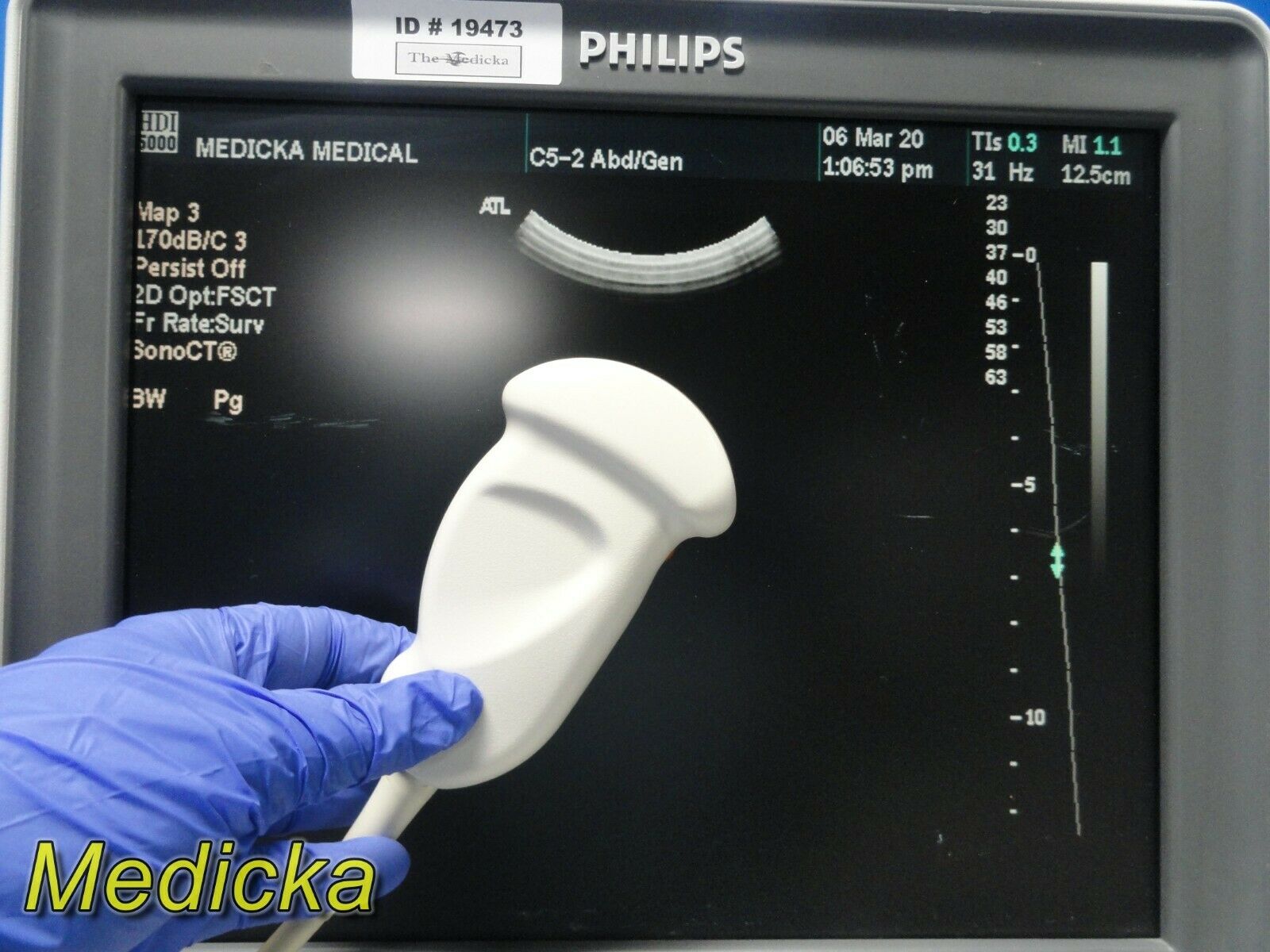 Philips C5-2 40R (4000-0574-06) Curved Array Ultrasound Transducer Probe ~ 21278 DIAGNOSTIC ULTRASOUND MACHINES FOR SALE