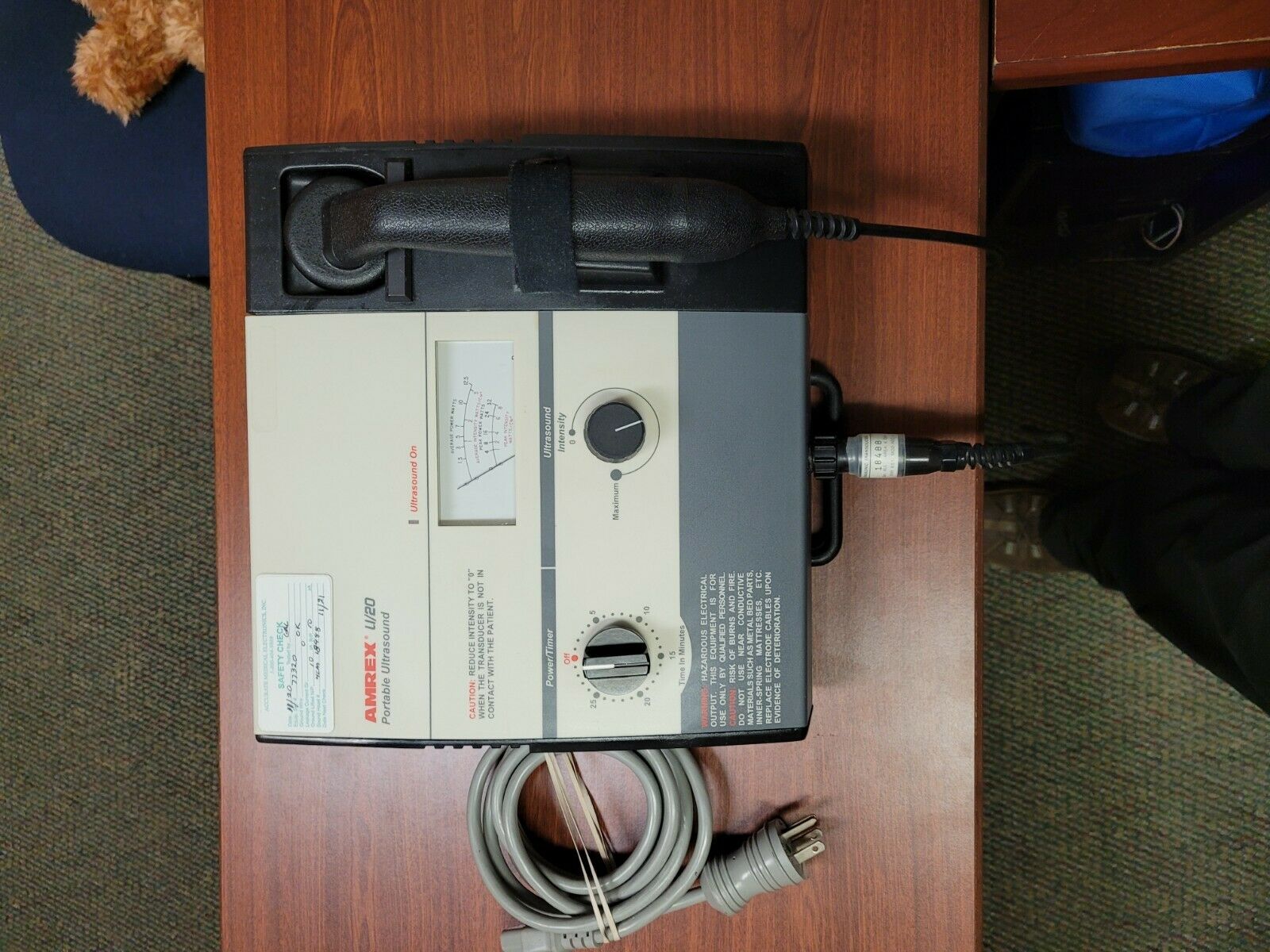 AMREX Model U/20 Portable Ultrasound Machine- USED but in good condition! DIAGNOSTIC ULTRASOUND MACHINES FOR SALE