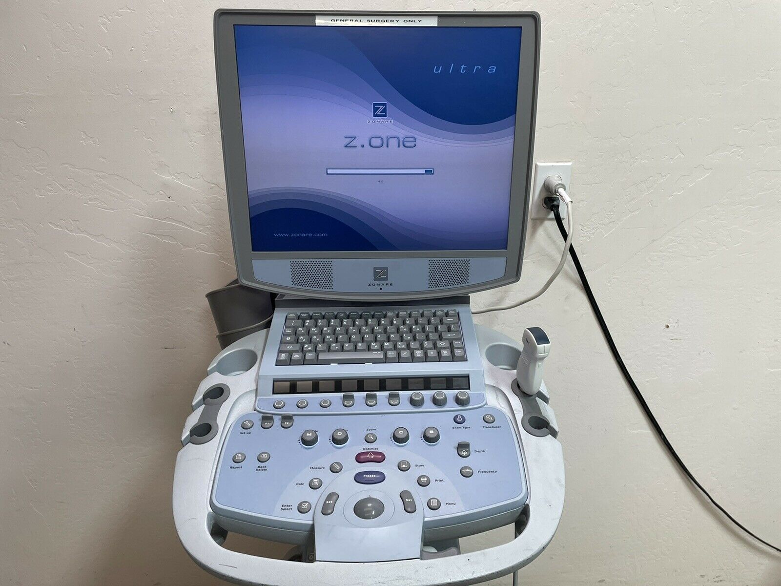 Zonare Z One Ultrasound System With Transducer And Printer DIAGNOSTIC ULTRASOUND MACHINES FOR SALE