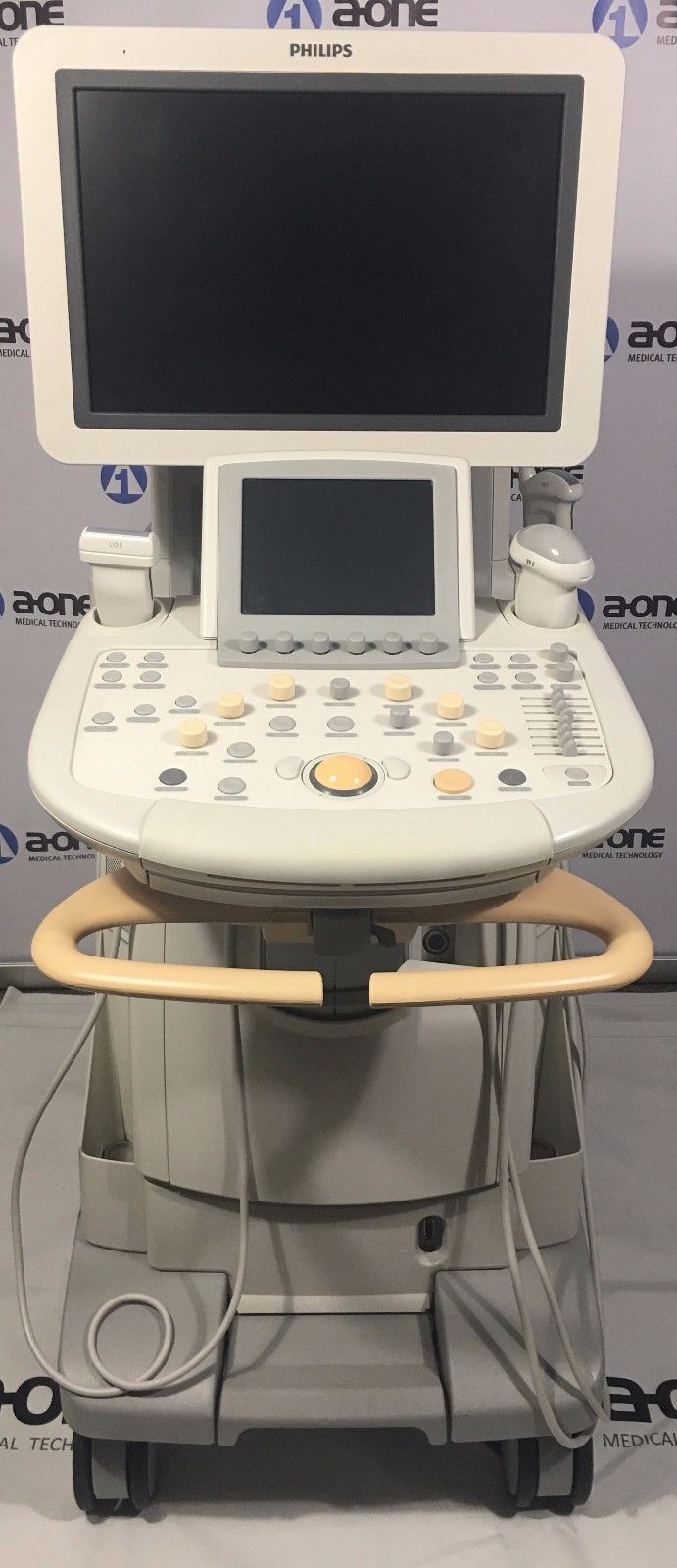 a medical machine with a monitor on top of it