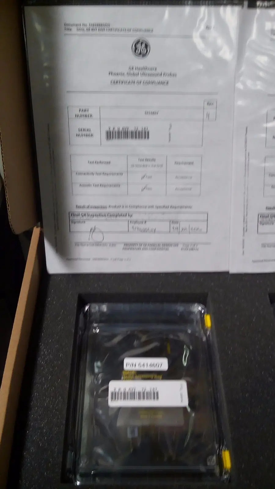 GE global ultrasound probes P/N5414607 DIAGNOSTIC ULTRASOUND MACHINES FOR SALE