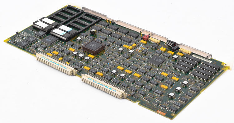 a close up of a computer mother board