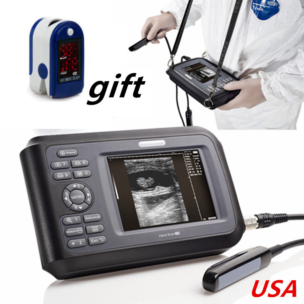 CA+Portable Handheld Digital Ultrasound Scanner Machine Rectal Probe +Oximeter DIAGNOSTIC ULTRASOUND MACHINES FOR SALE