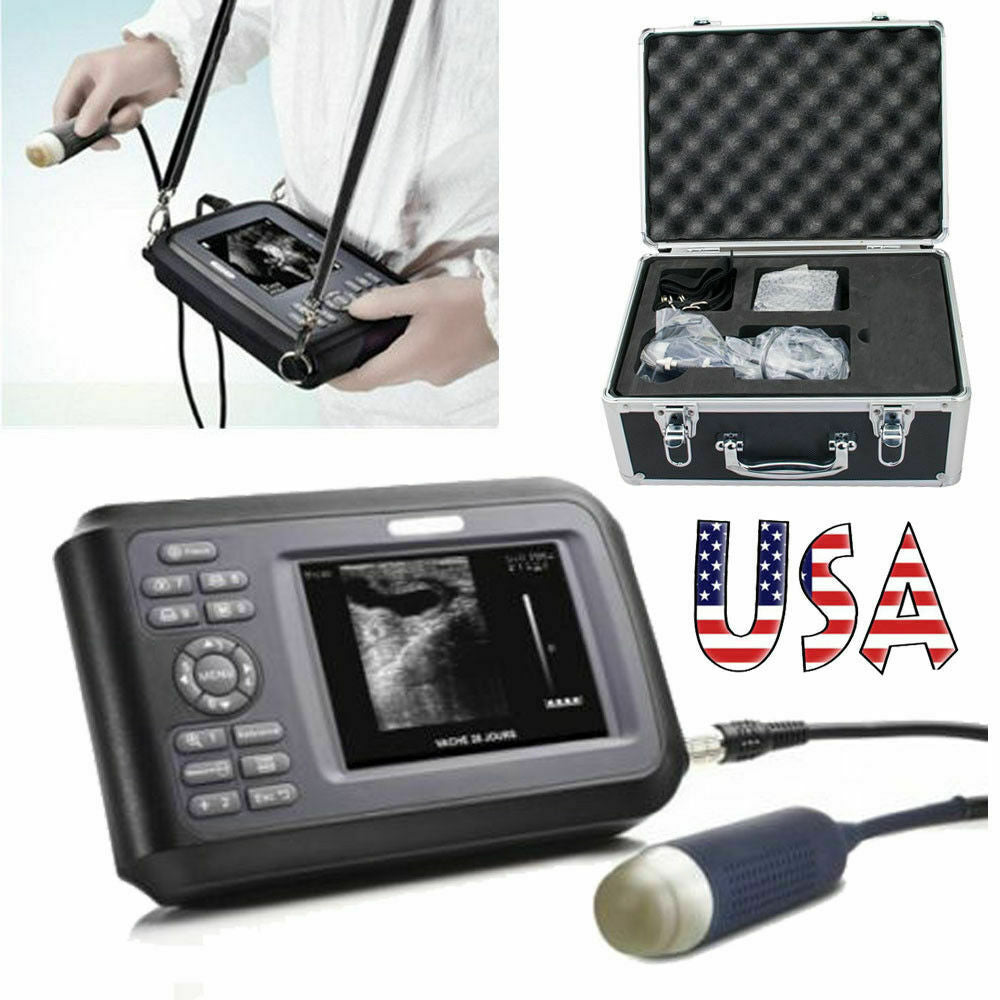 Portable Ultrasound Scanner Machine Portable Pregnancy Animal Veterinary + Case DIAGNOSTIC ULTRASOUND MACHINES FOR SALE