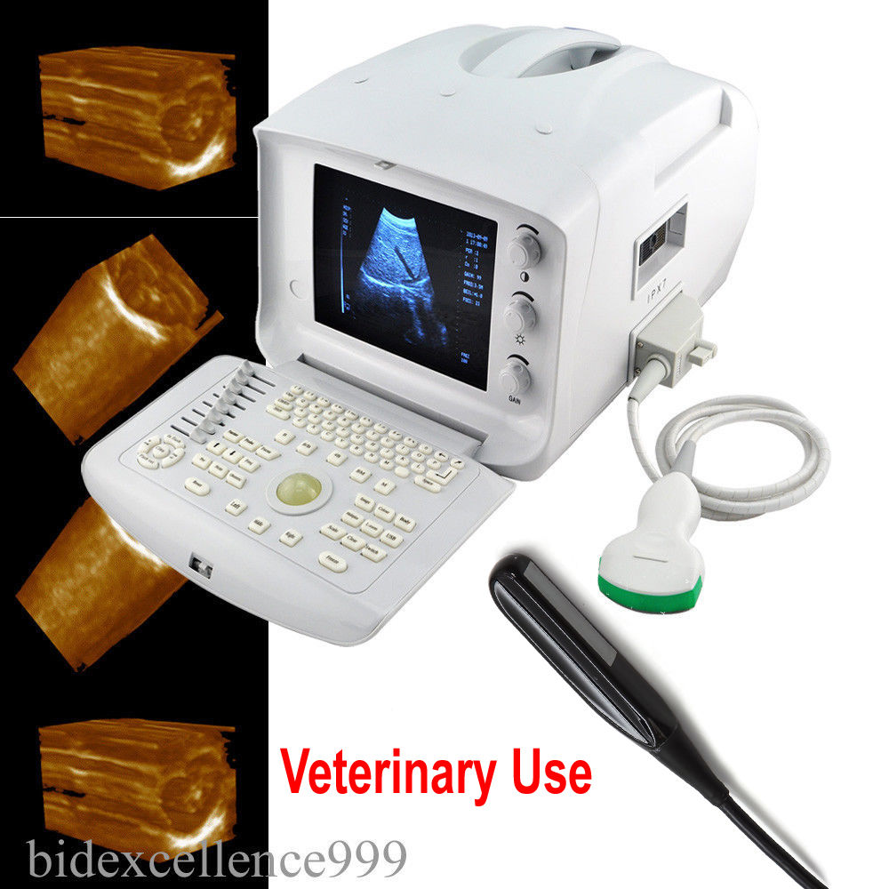 Veterinary Use 3D image Ultrasound Scanner +Convex + Rectal 2 Probes for Medical DIAGNOSTIC ULTRASOUND MACHINES FOR SALE