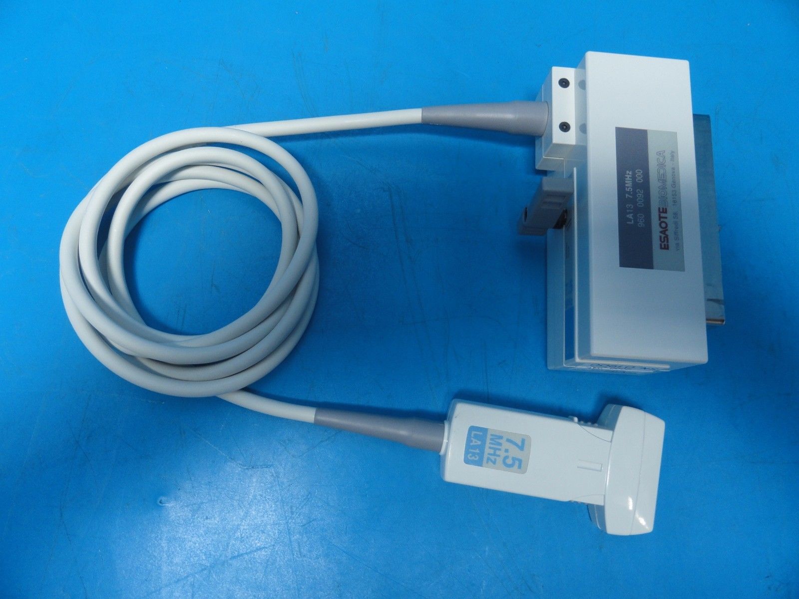 Biosoud Esaote LA13 7.5 MHz Linear Array Probe for AU3, AU4, Caris, Megas 11047 DIAGNOSTIC ULTRASOUND MACHINES FOR SALE