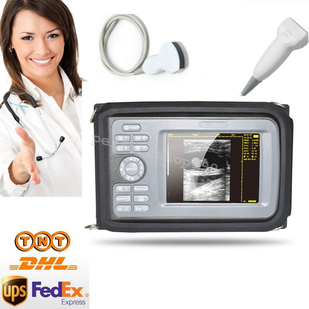 5.5 inch Ultrasound Machine Scanner 3.5 Mhz Convex +7.5Mhz Linear Probe   Human DIAGNOSTIC ULTRASOUND MACHINES FOR SALE