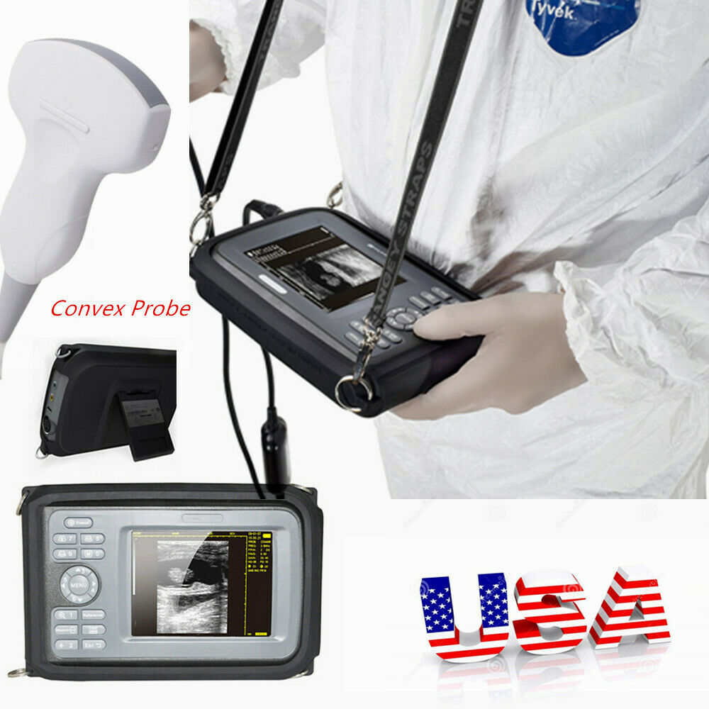 Pro Digital Ultrasound Scanner+Convex Probe Pregnancy Handheld Monitor Machine DIAGNOSTIC ULTRASOUND MACHINES FOR SALE