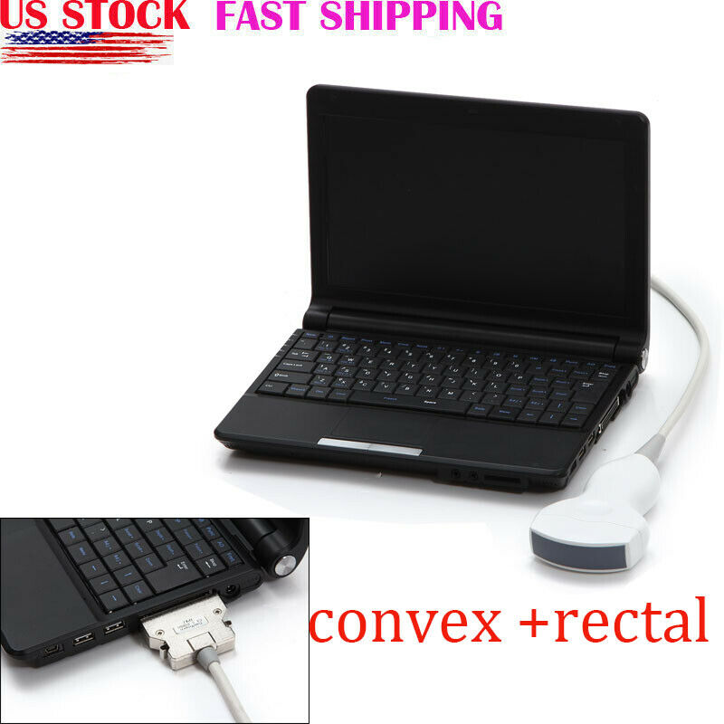 USA Ultrasound Scanner Laptop Machine Ultrasonic Systems Convex Rectal Probe DIAGNOSTIC ULTRASOUND MACHINES FOR SALE