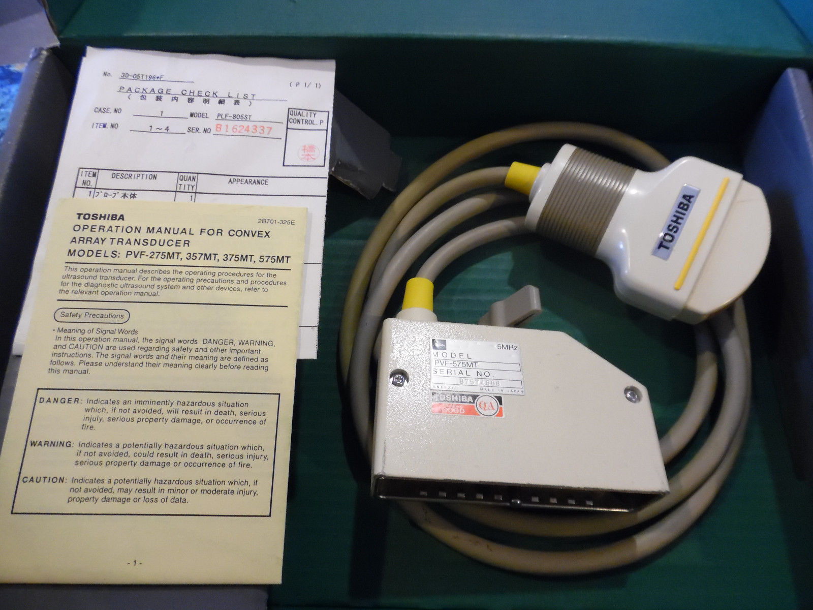 Toshiba Ultrasound Probe DIAGNOSTIC ULTRASOUND MACHINES FOR SALE