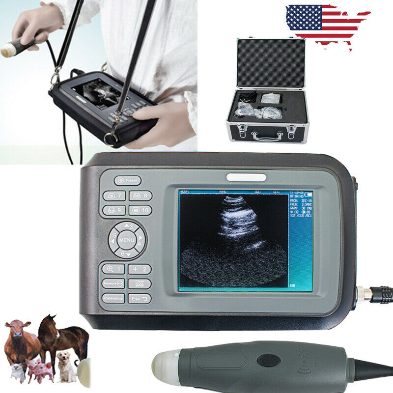 VET Digital Ultrasound Scanner Handheld Machine 3.5MHz Mechanical Sector Probe DIAGNOSTIC ULTRASOUND MACHINES FOR SALE