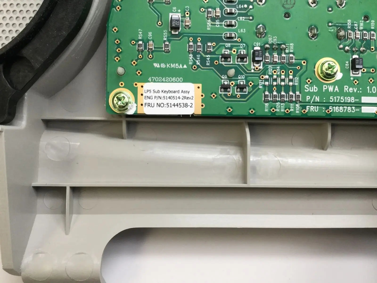 GE Logiq P5 Ultrasound Sub Keyboard Assembly 5140514 DIAGNOSTIC ULTRASOUND MACHINES FOR SALE