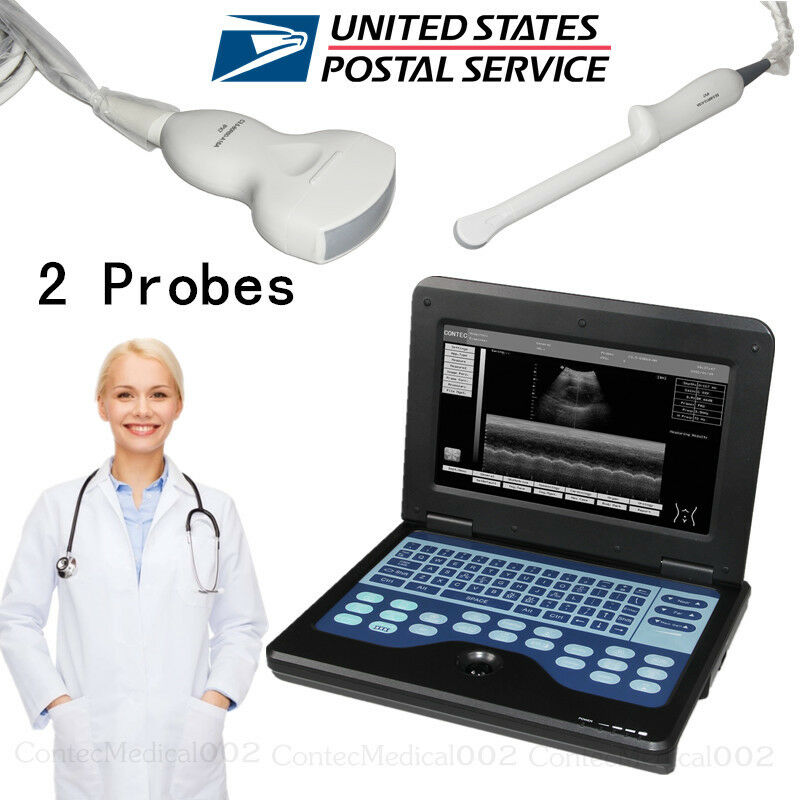 US Seller, 2 Probes Ultrasound Scanner Laptop Machine Convex & TransVaginal, New DIAGNOSTIC ULTRASOUND MACHINES FOR SALE