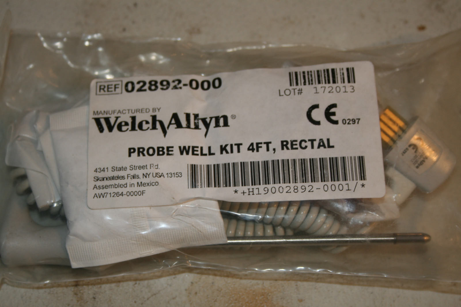 Welch Allyn Rectal Probe 4ft with Well Kit REF 02892-000 (BRAND NEW) 732094026016 DIAGNOSTIC ULTRASOUND MACHINES FOR SALE