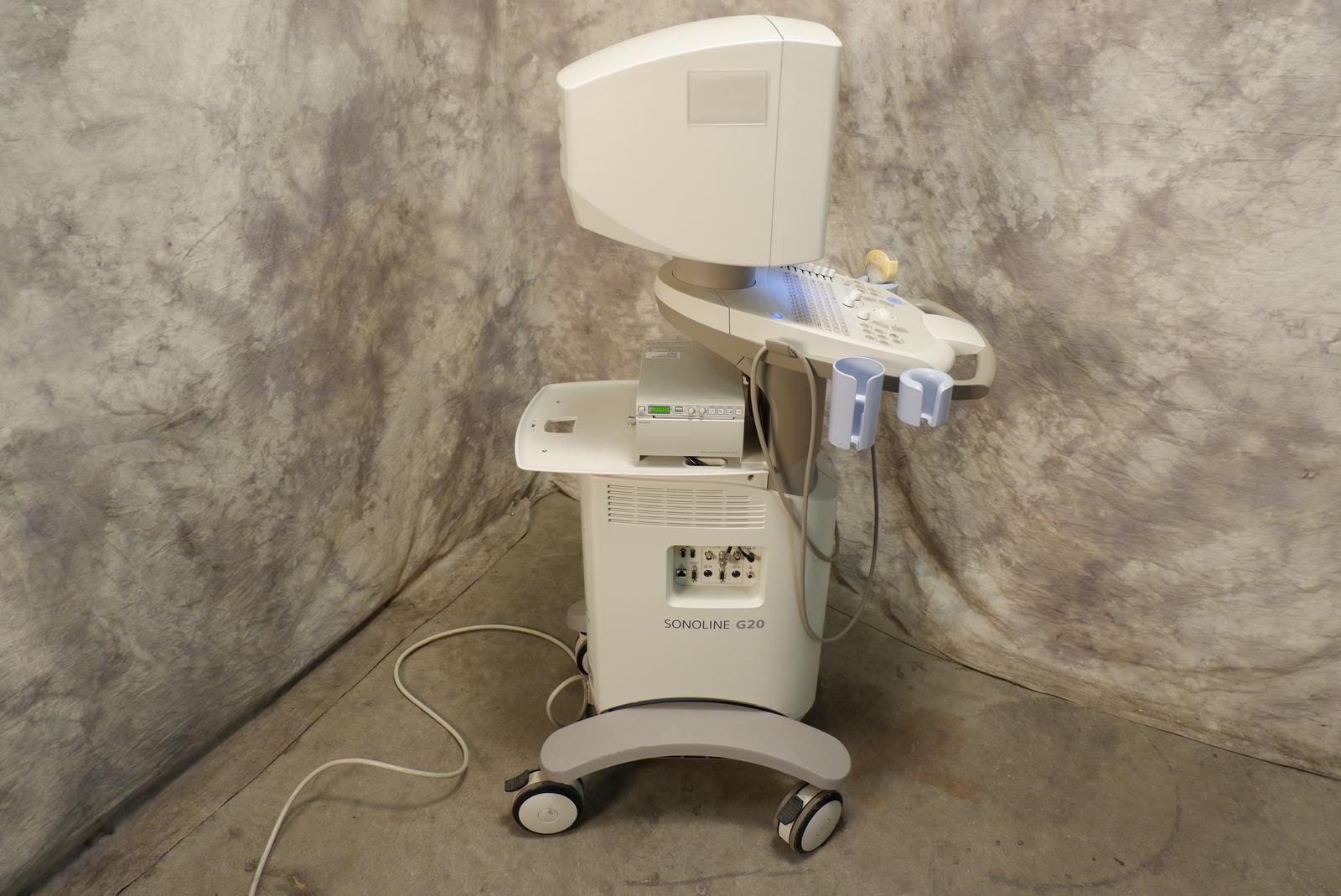 Siemens Sonoline G20 Ultrasound With C5-2 Probe & Sony UP-897MD DIAGNOSTIC ULTRASOUND MACHINES FOR SALE