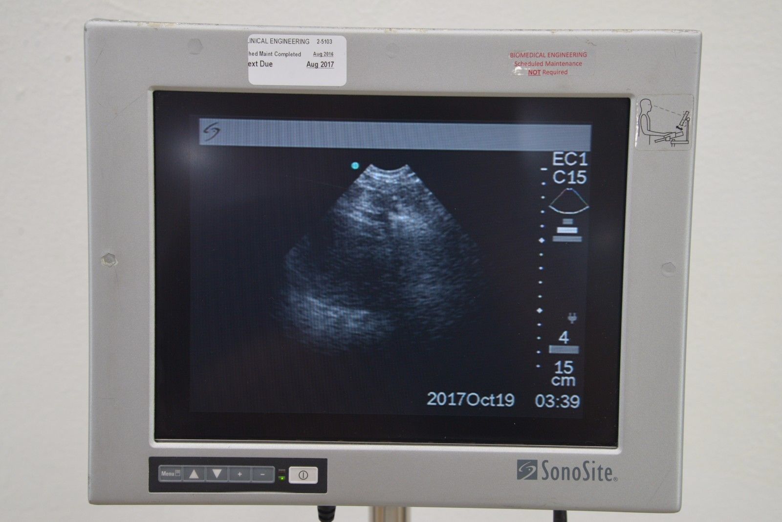 SonoSite SonoHeart Elite Ultrasound C15e CW MCX Probe & Cart VCR Printer (13702) DIAGNOSTIC ULTRASOUND MACHINES FOR SALE