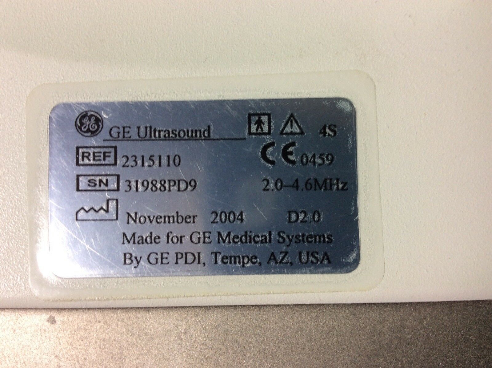 GE 4S Ultrasound Probe Transducer DIAGNOSTIC ULTRASOUND MACHINES FOR SALE