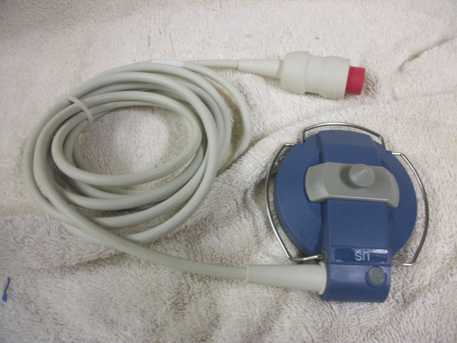 gray transducer with red tip