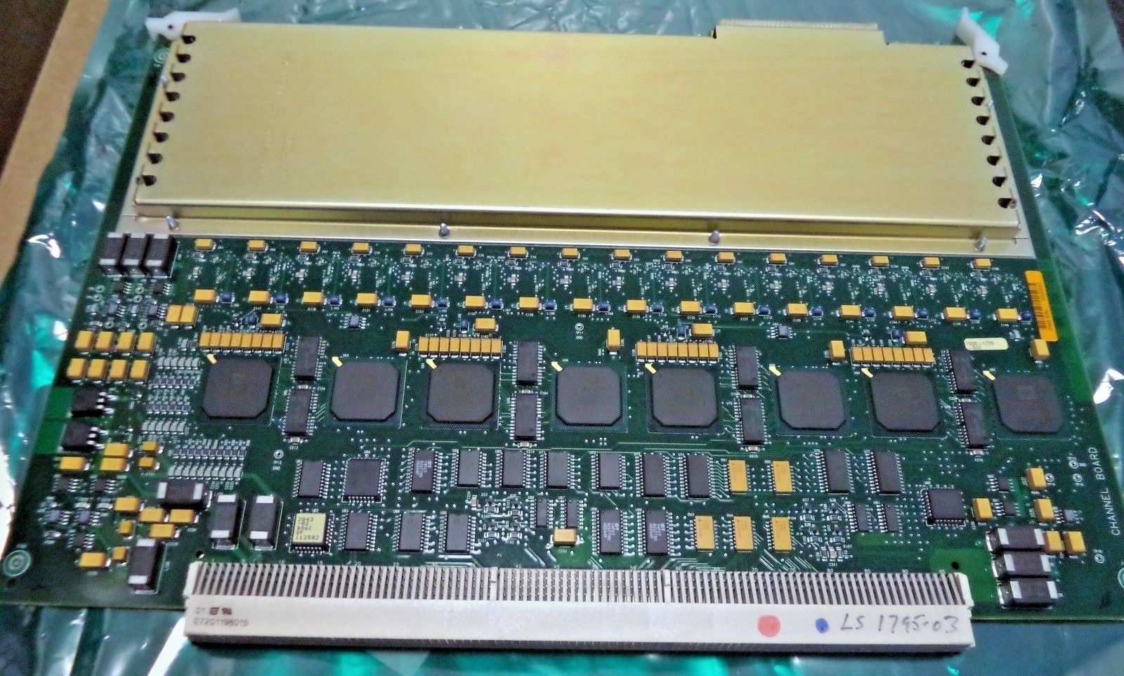 a close up of a computer mother board