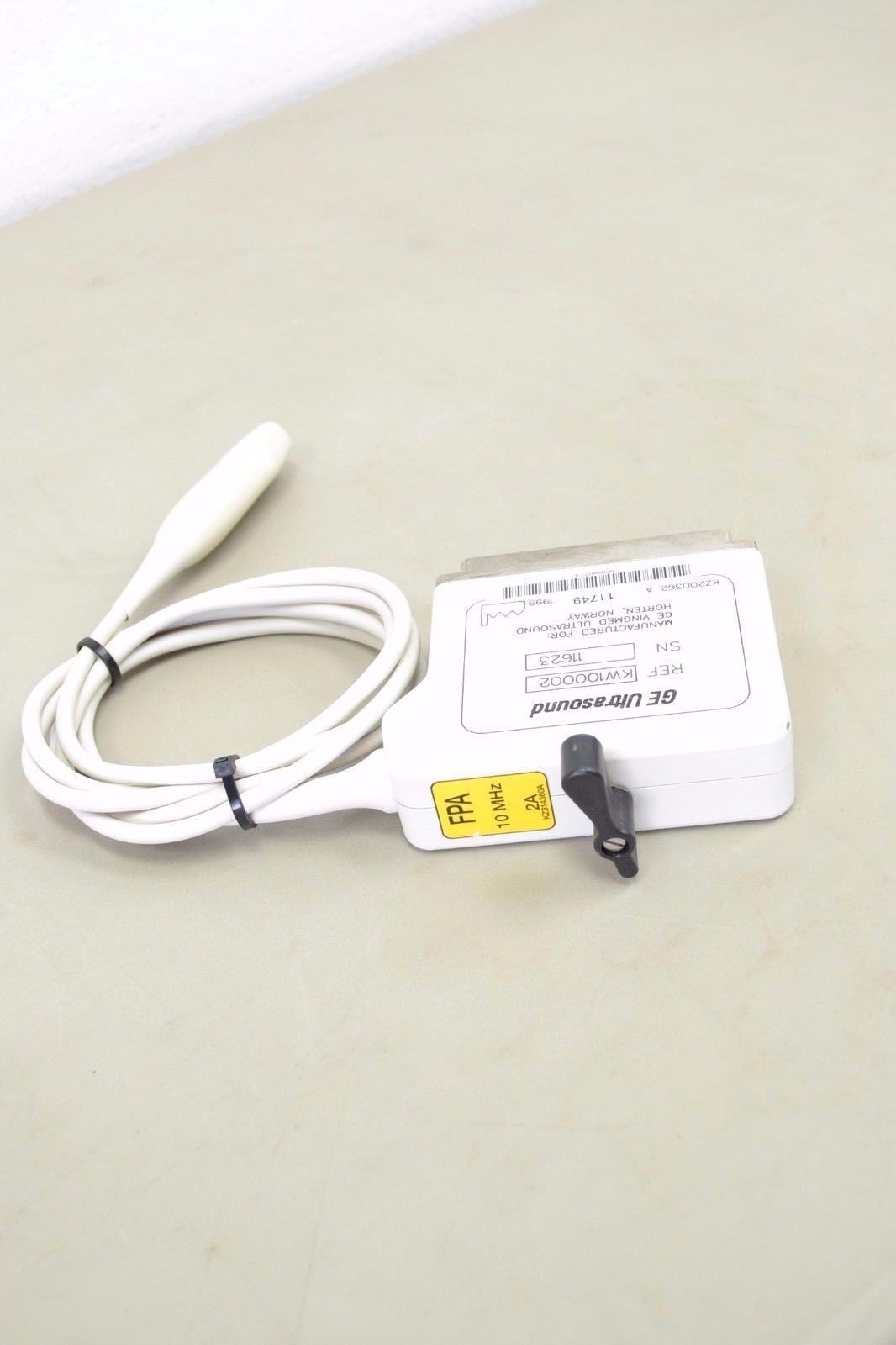 GE Vingmed 10MHZ FPA Ref KW100002 Phased Array PROBE for GE Vivid 5 (11749 B32) DIAGNOSTIC ULTRASOUND MACHINES FOR SALE