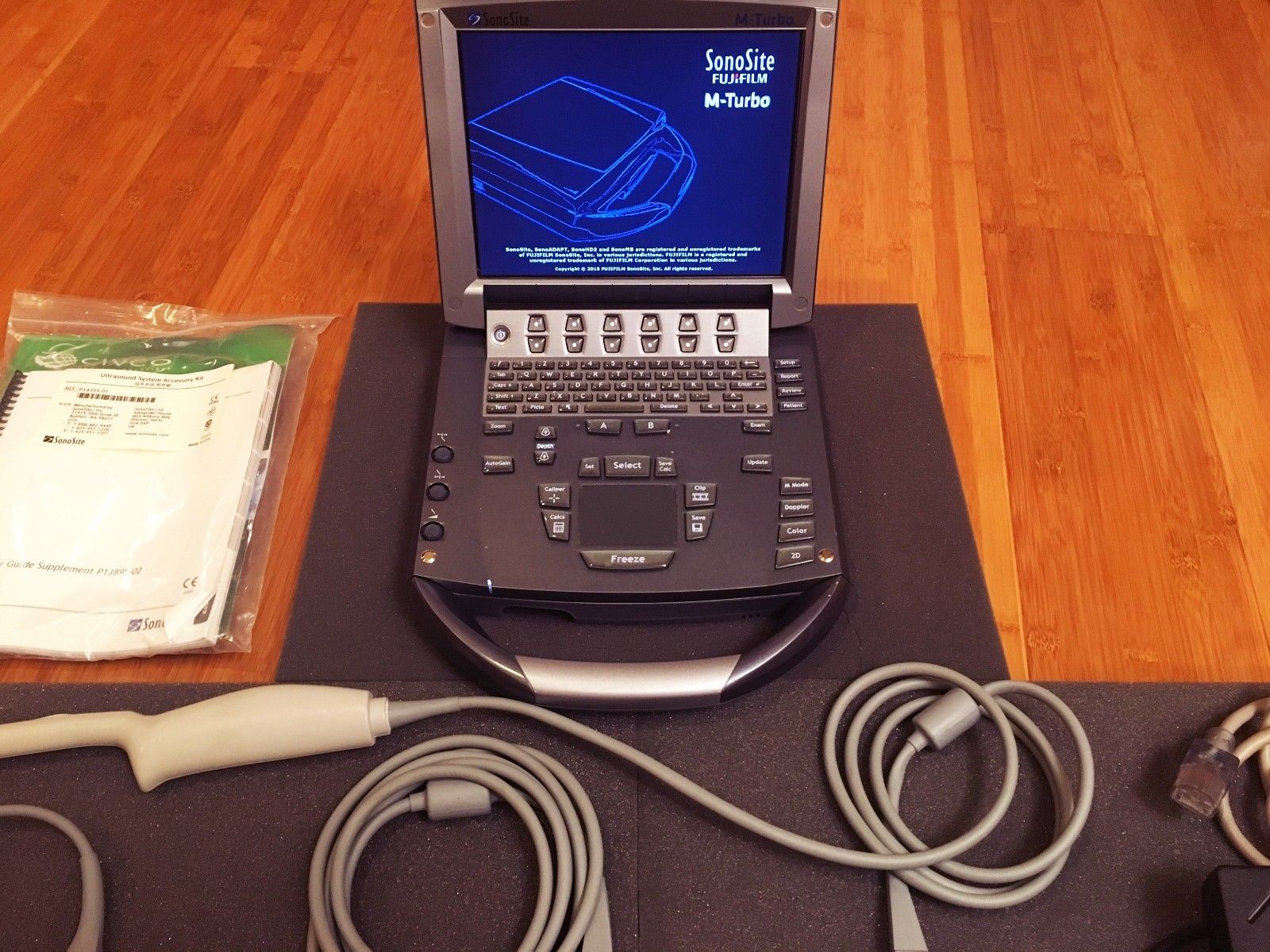 Sonosite M-Turbo Ultrasound System (w/ Cardiac, Vascular, OB/GYN Probes) DIAGNOSTIC ULTRASOUND MACHINES FOR SALE