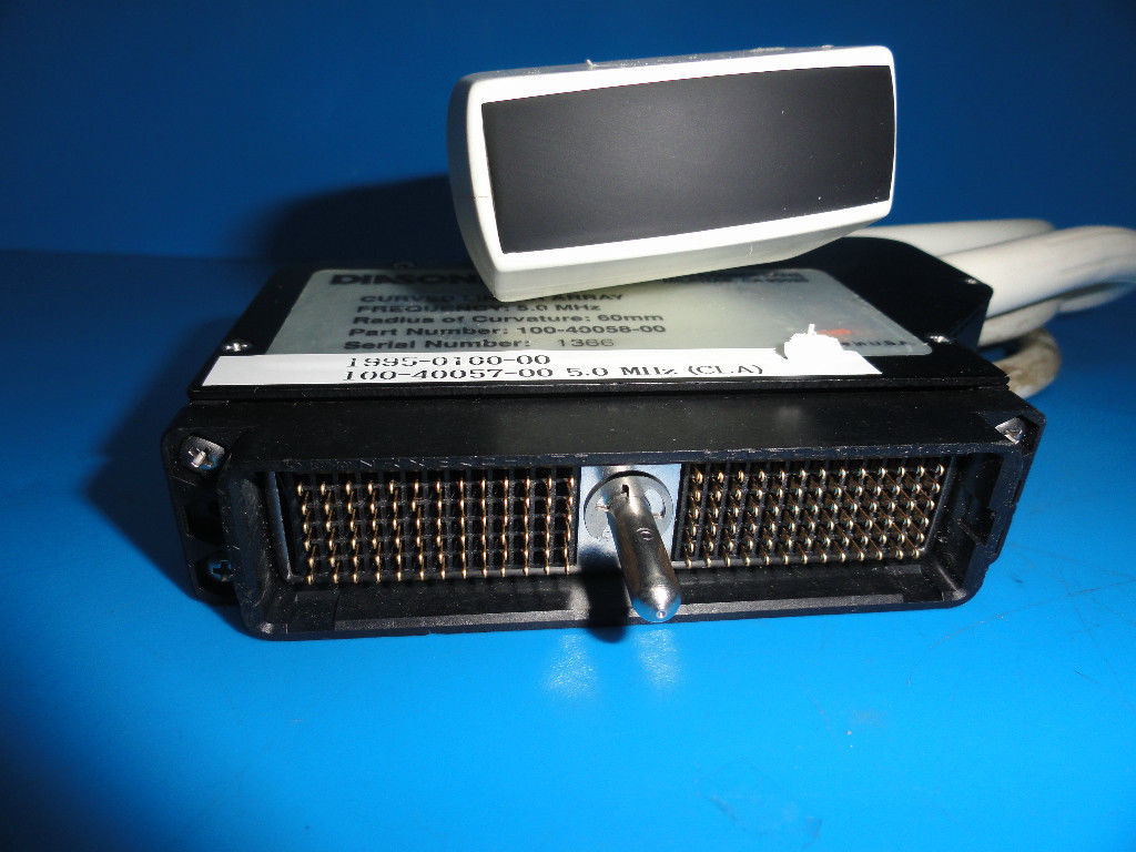 DIASONICS 100-40058-00 5.0 MHZ CURVED LINEAR ARRAY PROBE (3321) DIAGNOSTIC ULTRASOUND MACHINES FOR SALE