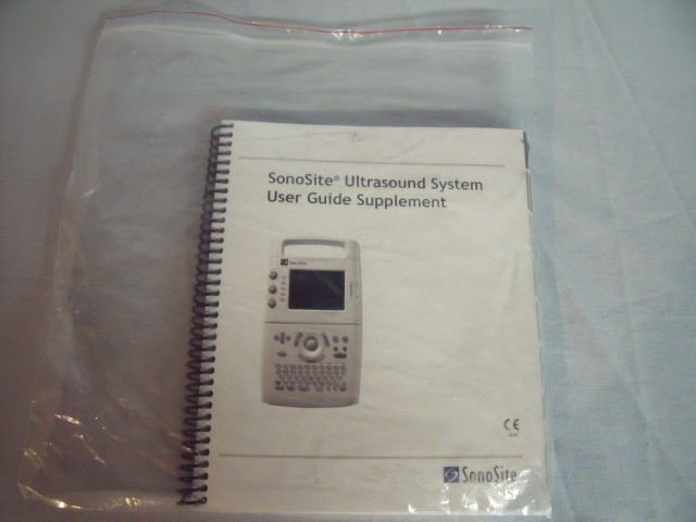 Sonosite Ultra Sound System User Guide and Supplement User Guide  ! L5 DIAGNOSTIC ULTRASOUND MACHINES FOR SALE