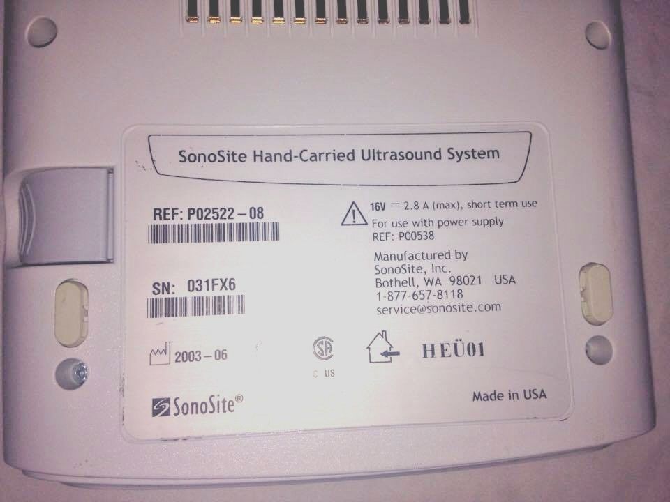 Sonosite 180 Plus Hand Carried Ultrasound System W/ Probe. BIOMED Certified. DIAGNOSTIC ULTRASOUND MACHINES FOR SALE