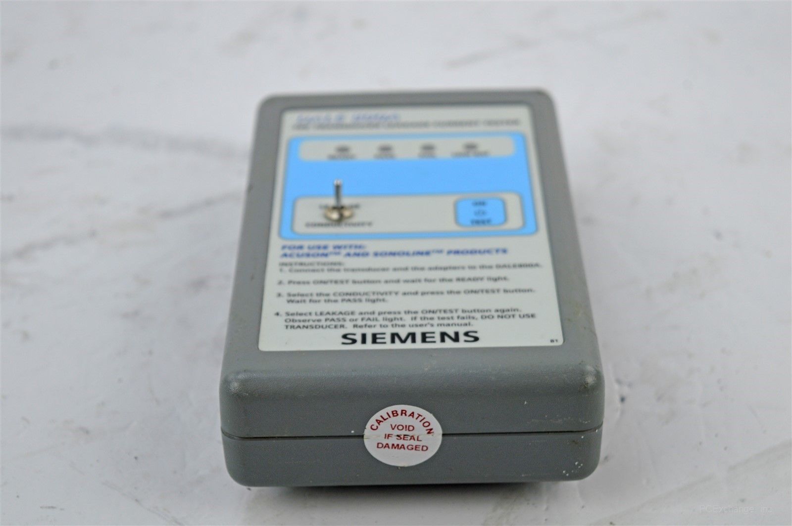 Siemens DALE 800A Tee Ultrasound Transducer Leakage Current Tester Acuson DIAGNOSTIC ULTRASOUND MACHINES FOR SALE