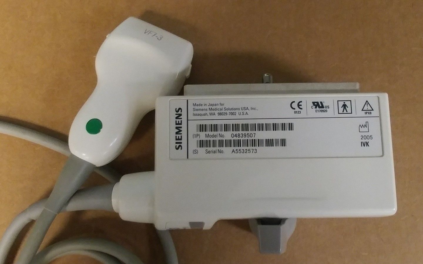 SIEMENS VF7-3 Antares Linear Ultrasound Probe DIAGNOSTIC ULTRASOUND MACHINES FOR SALE