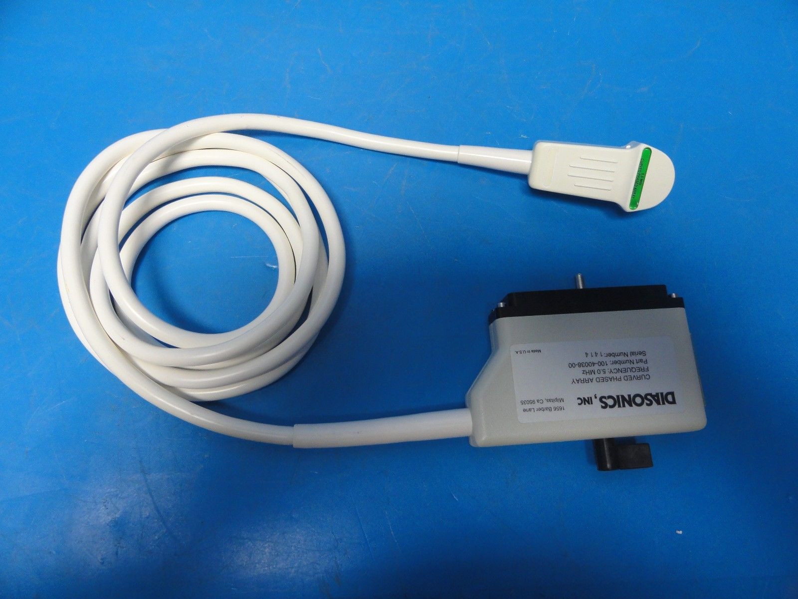 2005 Diasonics 5.0 CPACurved Phased Array Probe  for Gateway (8816) DIAGNOSTIC ULTRASOUND MACHINES FOR SALE