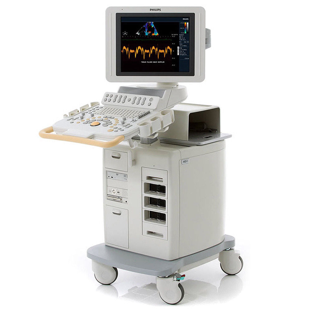 a medical machine with a monitor on top of it