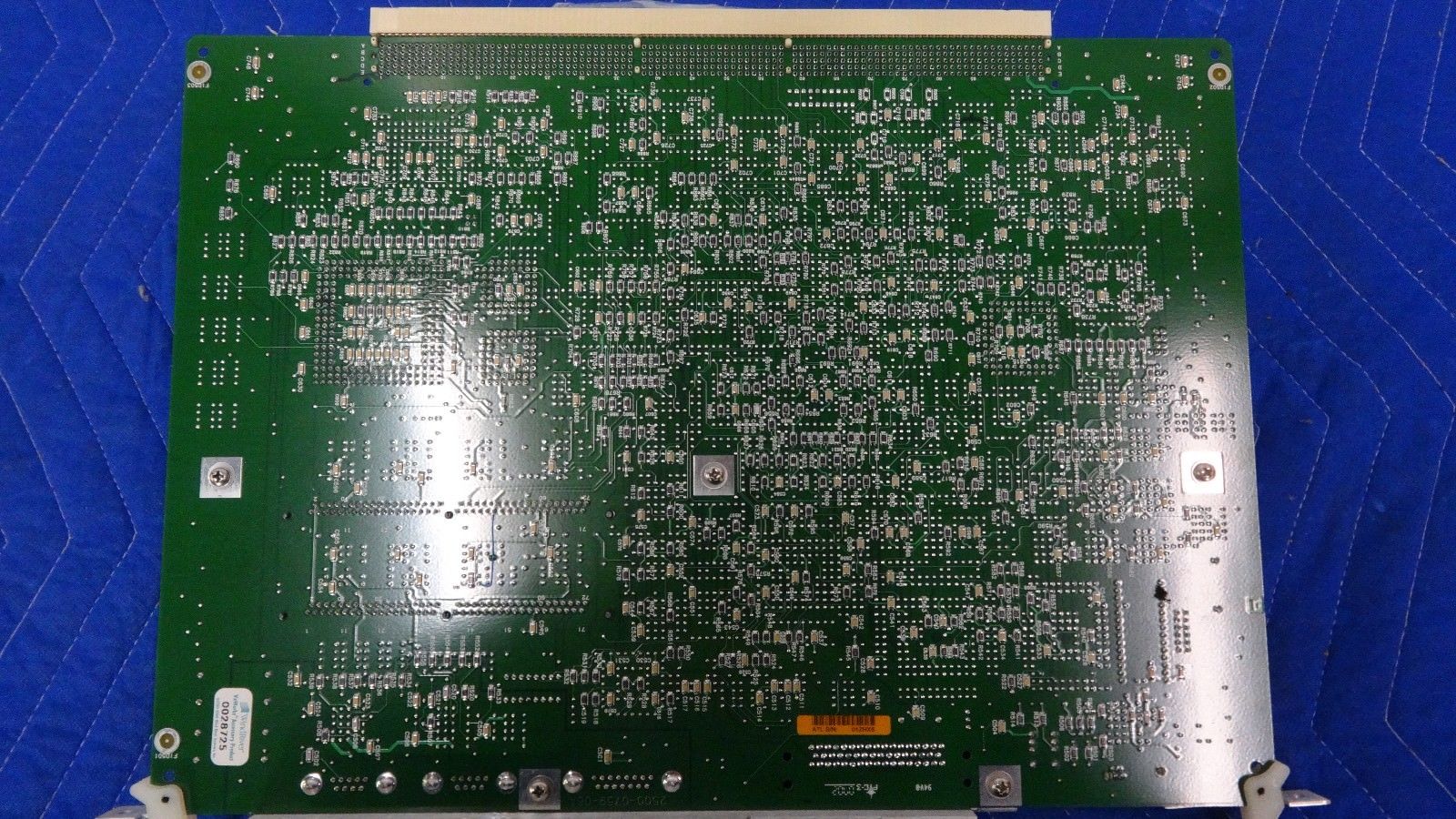 a close up of a printed circuit board