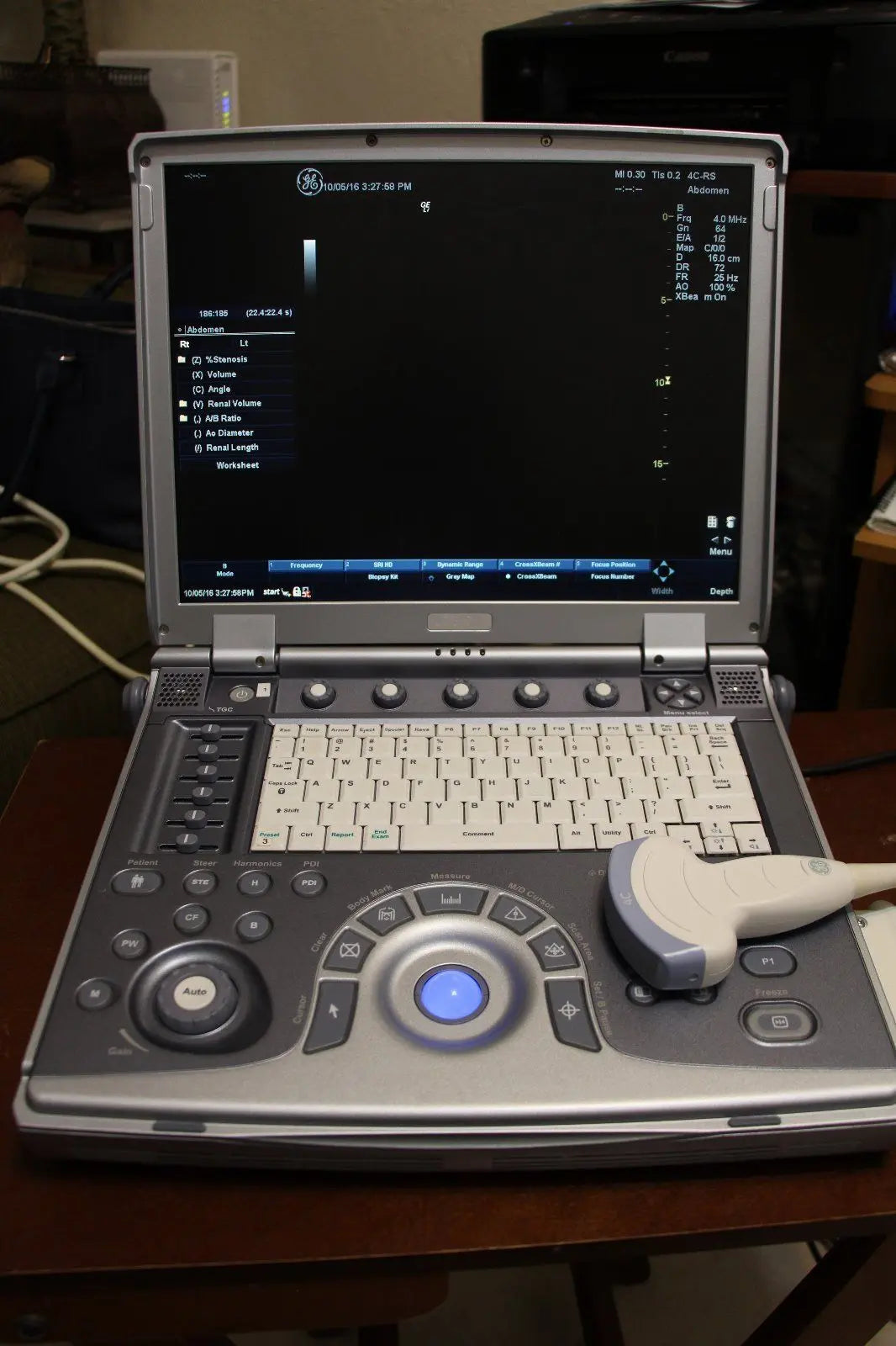 Portable Ultrasound Machine GE LOGIQ i 2007 with 2 Transducers DIAGNOSTIC ULTRASOUND MACHINES FOR SALE