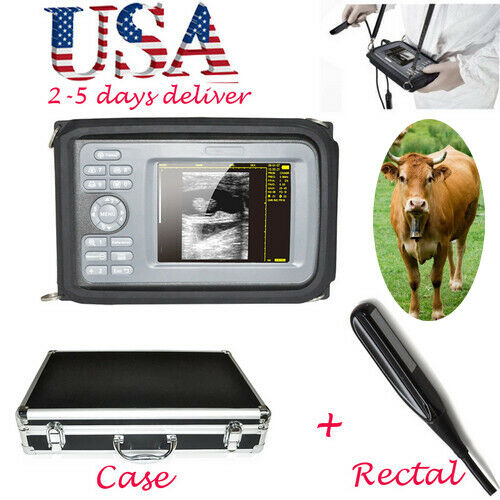 VET Veterinary Ultrasound Scanner Machine Animal Rectal Transducer Case Warranty DIAGNOSTIC ULTRASOUND MACHINES FOR SALE