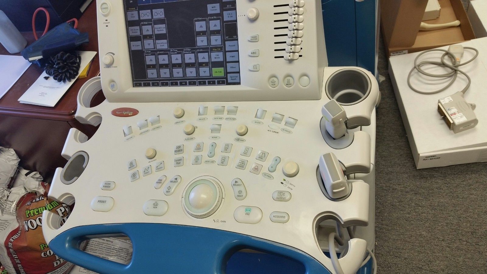 Toshiba Aplio 50 SSa-700a Cardiac/Vascular Ultrasound System + PLT-704AT & PST30 DIAGNOSTIC ULTRASOUND MACHINES FOR SALE