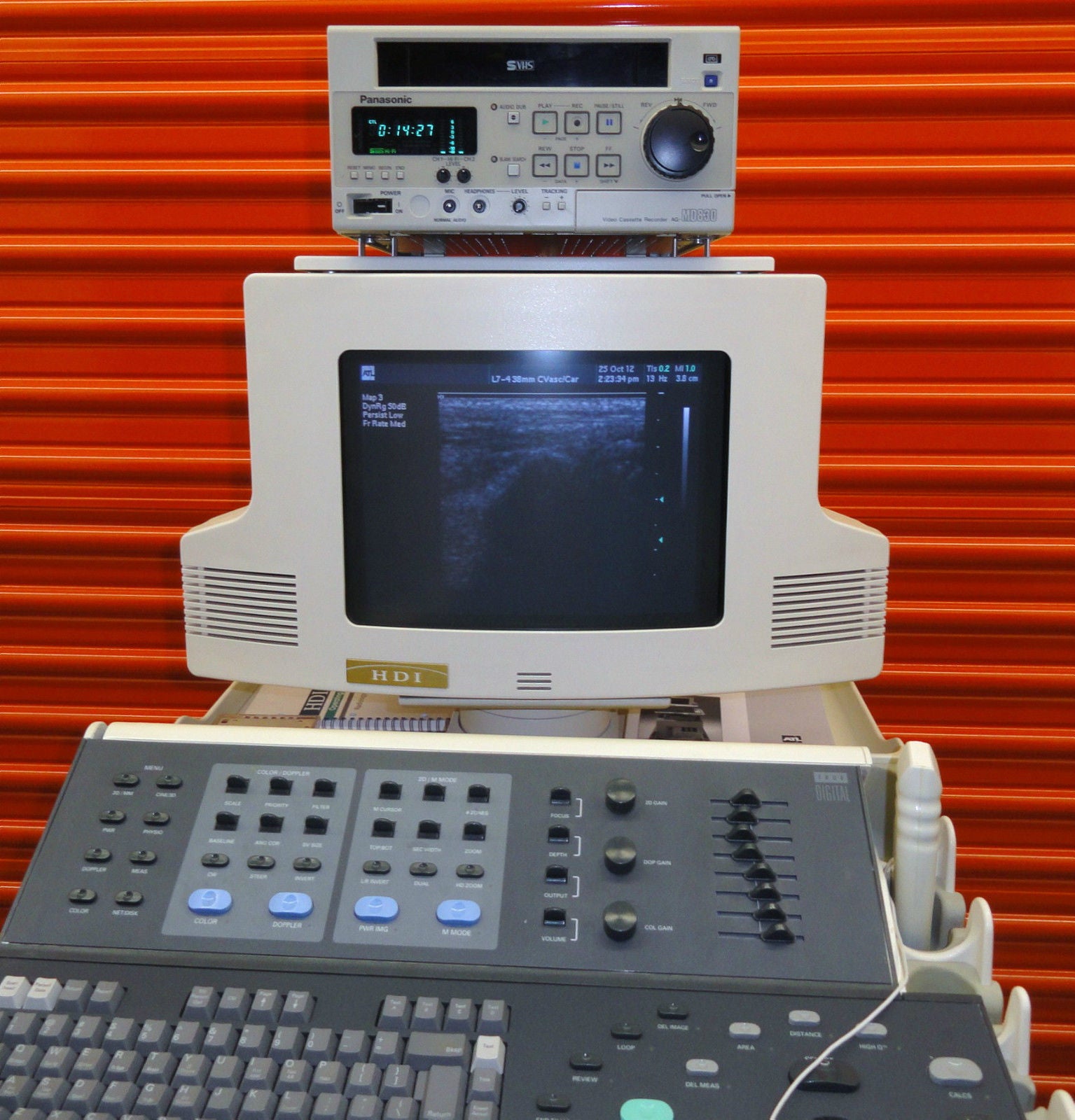 ATL HDI-3000 ULTRASOUND W/ L7-4 & L10-5 VASCUALR-SMALL PARTS PROBES PRINTER &VCR DIAGNOSTIC ULTRASOUND MACHINES FOR SALE