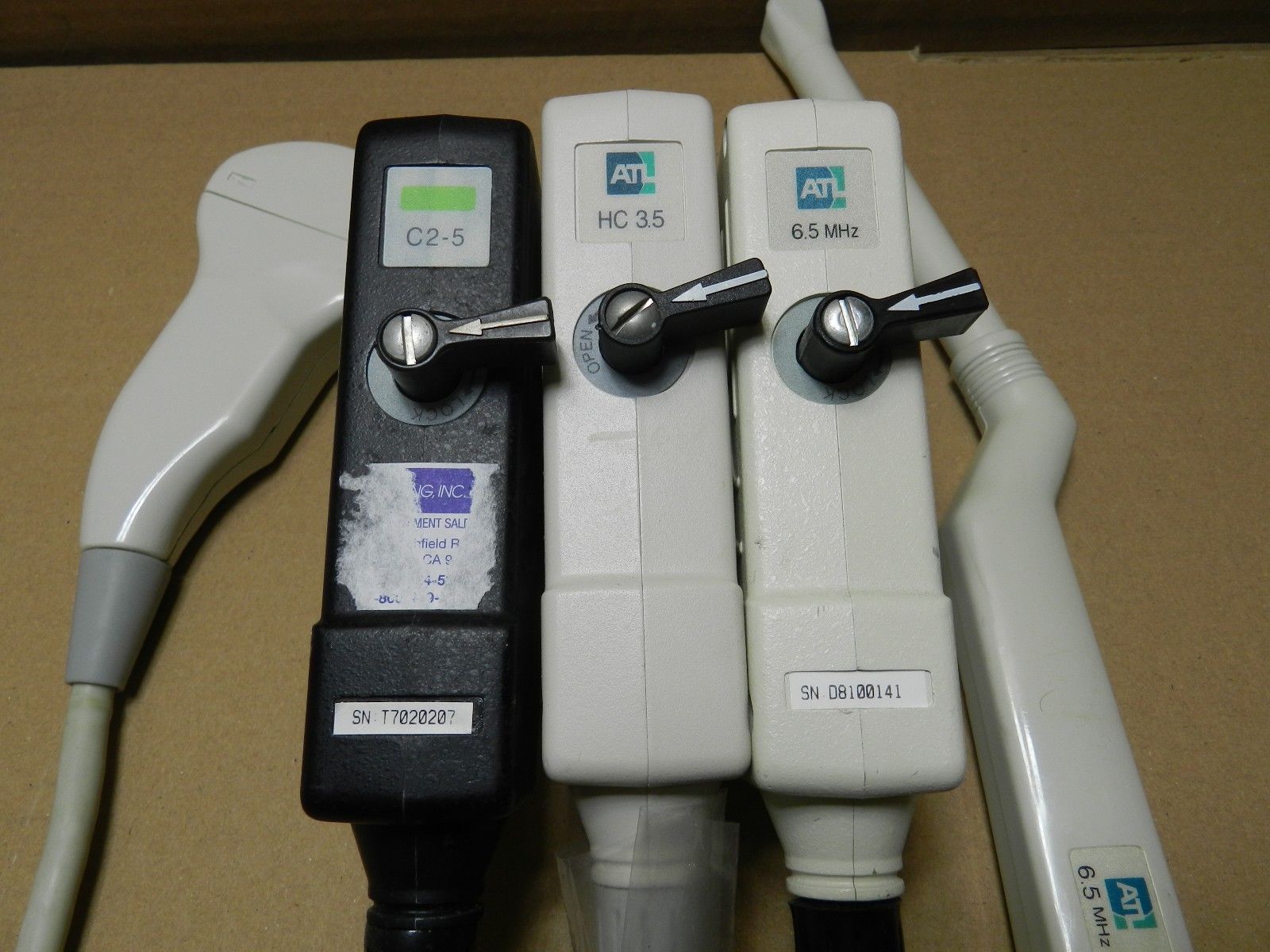 ATL  6.5 w/ ATL C2.5 w/ ATL HC 3.5 Ultrasound Probe - Lot of 3 DIAGNOSTIC ULTRASOUND MACHINES FOR SALE