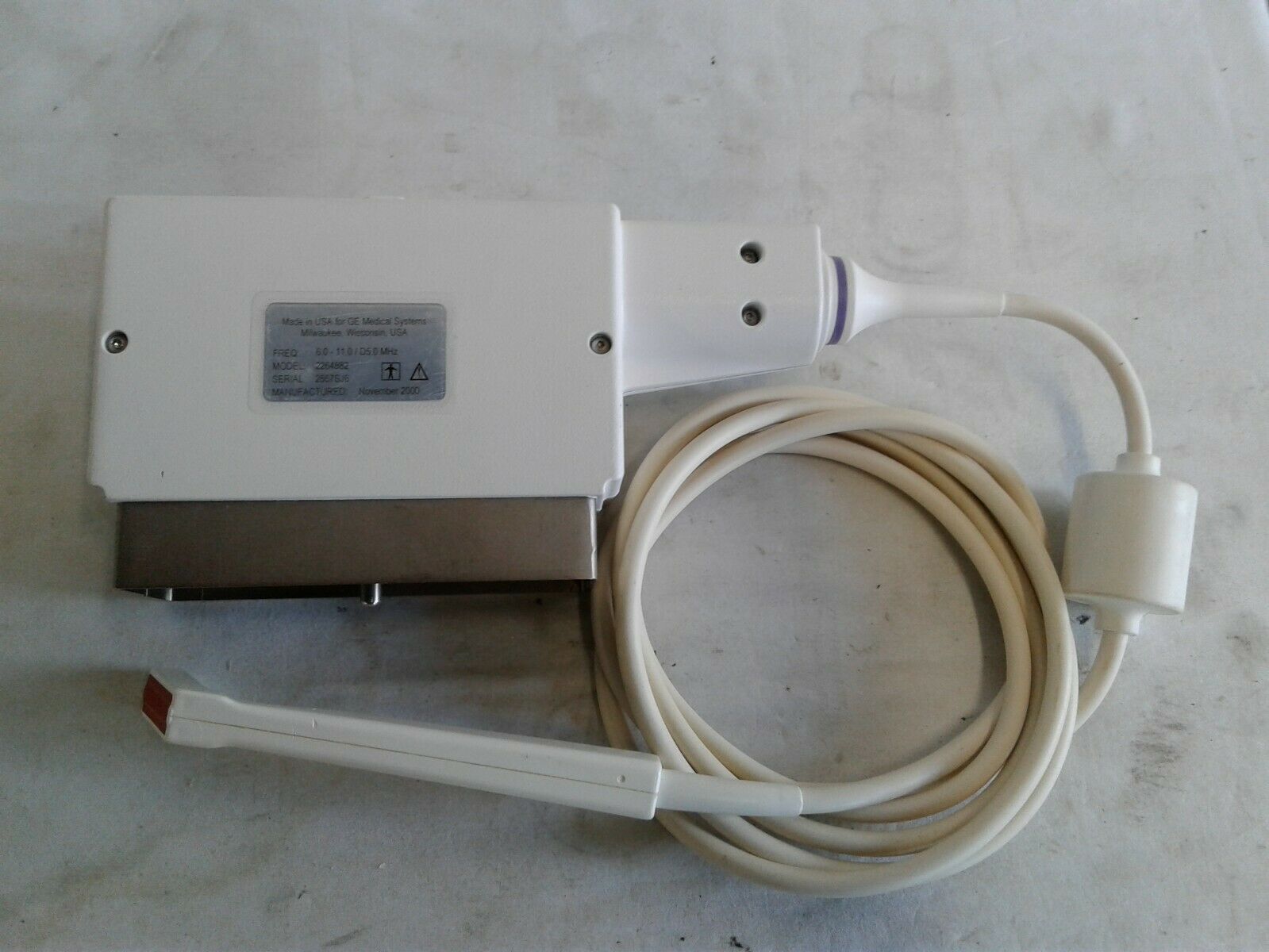 GE i12L Intraoperative Ultrasound Linear Array Transducer Probe - TESTED DIAGNOSTIC ULTRASOUND MACHINES FOR SALE