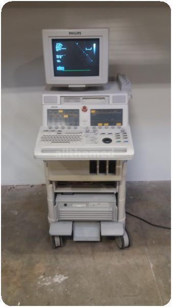 a ultrasound monitor sitting on top of a desk