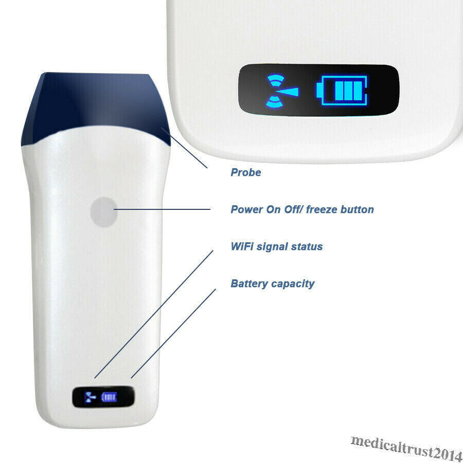 Portable Handheld WIFI Wireless Color Doppler Ultrasound Scanner + Linear Probe DIAGNOSTIC ULTRASOUND MACHINES FOR SALE