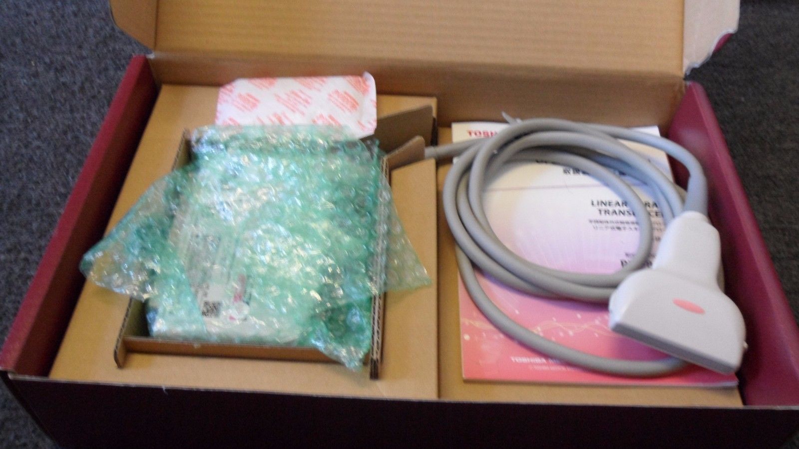 TOSHIBA PLT-805AT 8.MHz Linear Array Transducer Probe. DIAGNOSTIC ULTRASOUND MACHINES FOR SALE