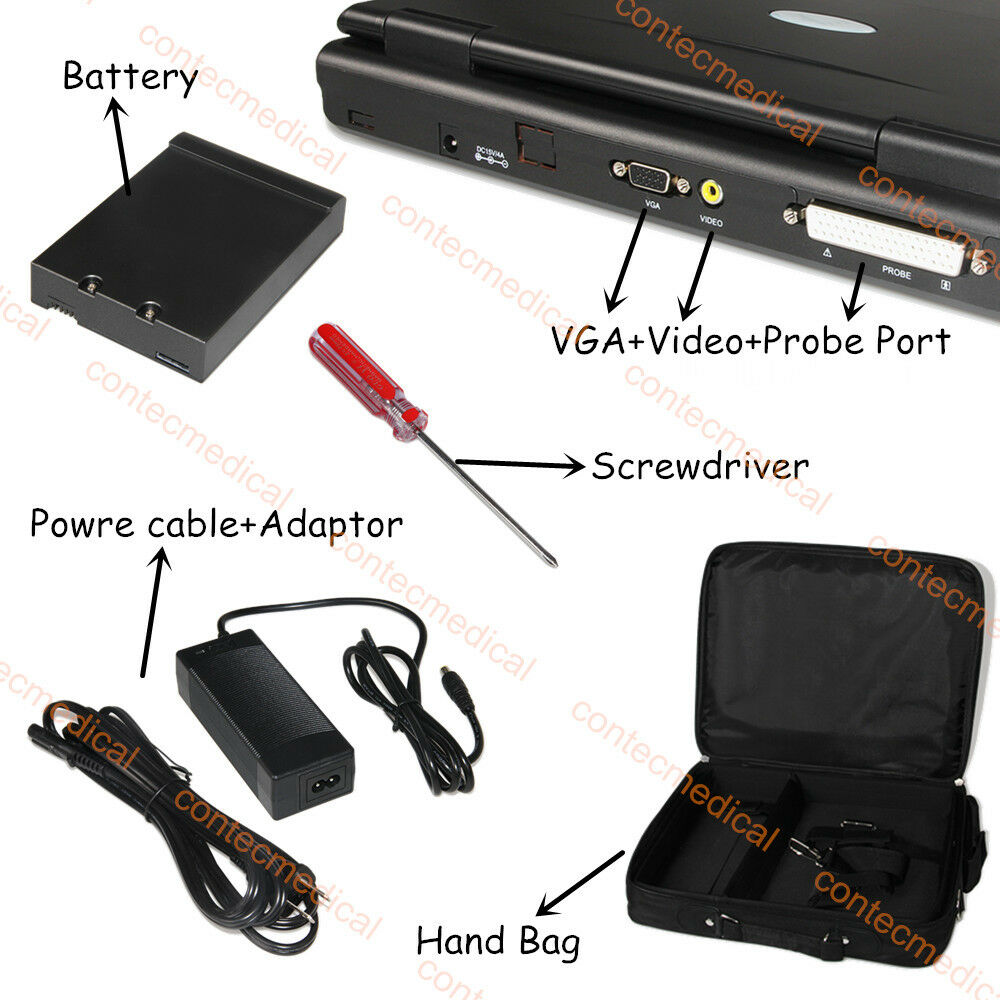 Basic Laptop Medical Ultrasound Scanner + 3 Probes Linear/ Convex/ Transvaginal DIAGNOSTIC ULTRASOUND MACHINES FOR SALE