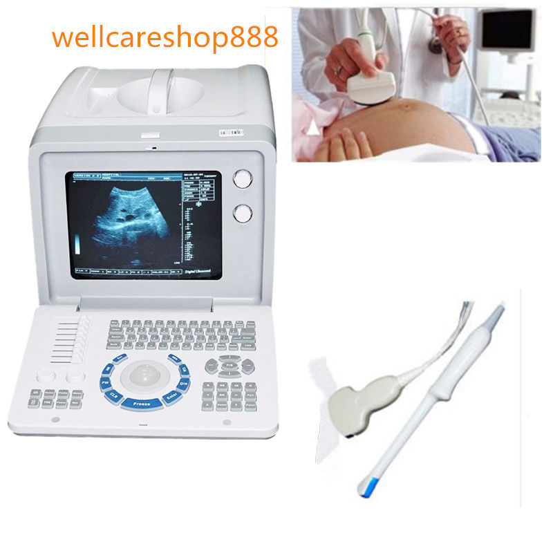 Top 3D Full_Digital Ultrasound Scanner Convex+Transvaginal Probe to Pregnant A++ DIAGNOSTIC ULTRASOUND MACHINES FOR SALE