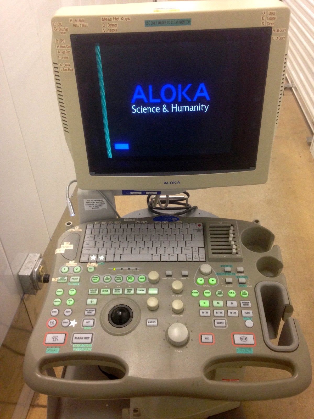 Aloka Model SSD-3500 Pediatric Ultrasound DIAGNOSTIC ULTRASOUND MACHINES FOR SALE