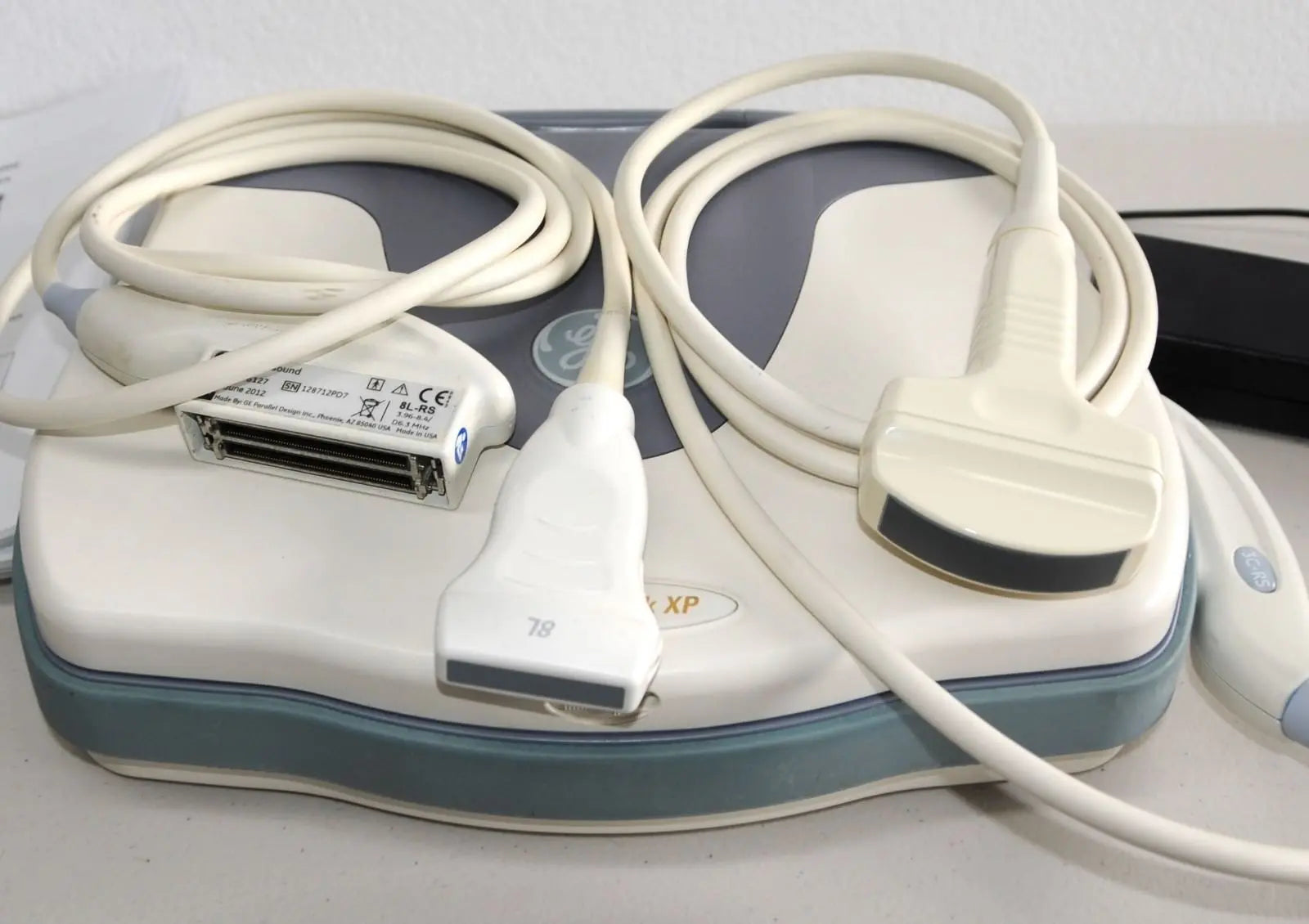 GE Logiq Book XP with 2 x Ultrasound Probes. Linear and Convex 2011 DIAGNOSTIC ULTRASOUND MACHINES FOR SALE