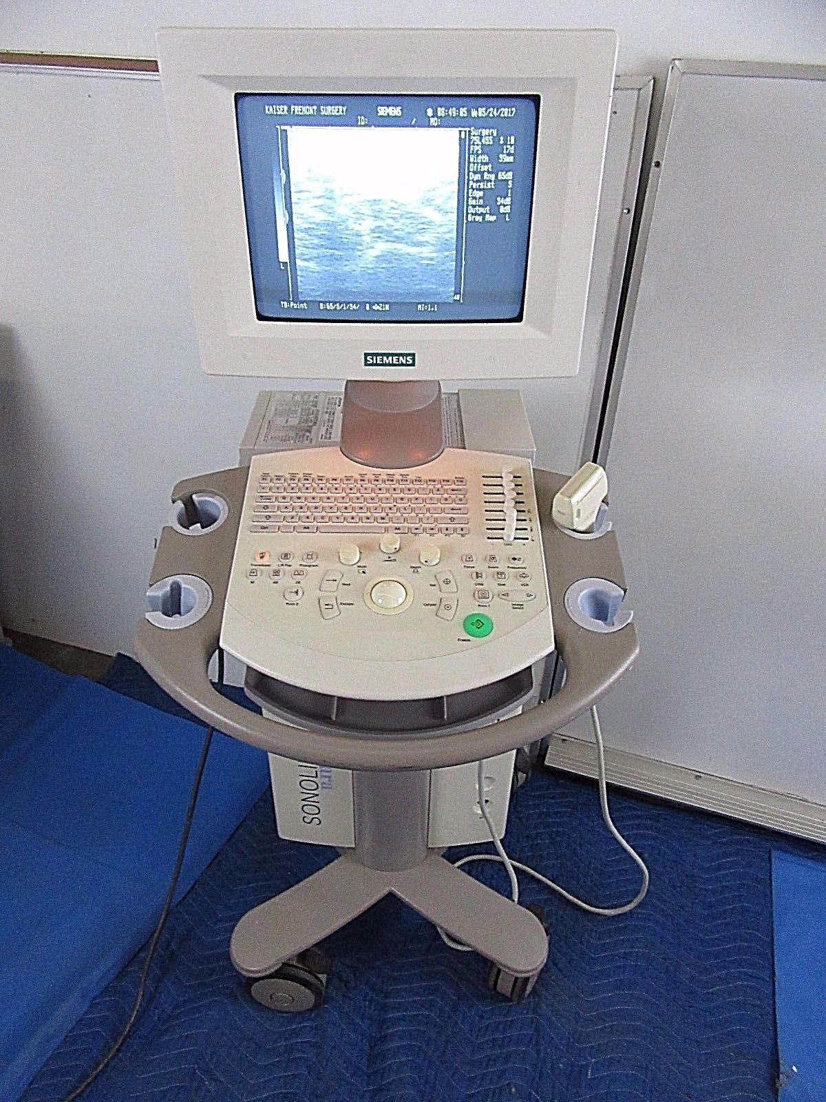 Siemens Sonoline Adara Ultrasound W/7.5L45S Probe & Printer DIAGNOSTIC ULTRASOUND MACHINES FOR SALE