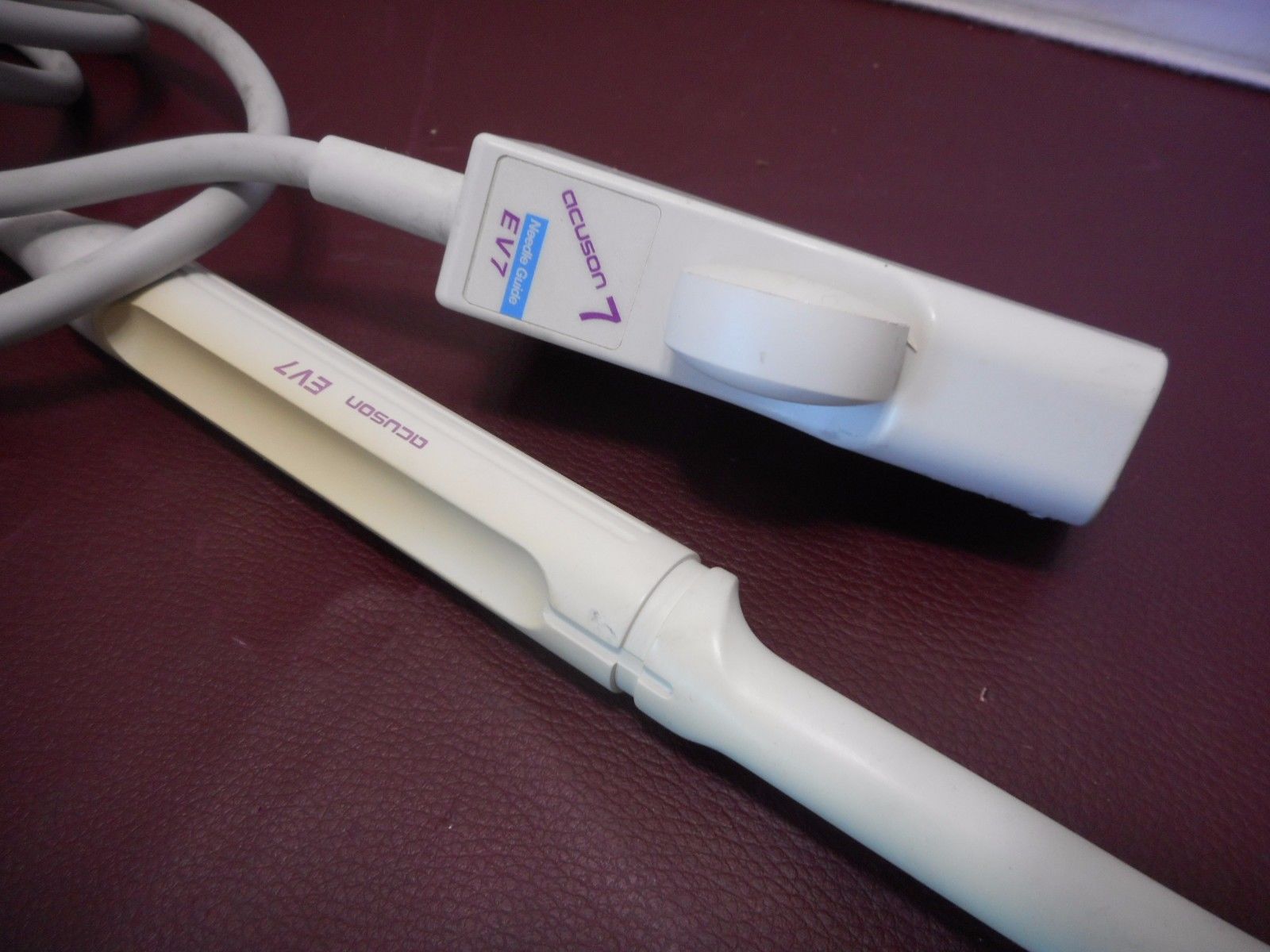 Acuson 7 Needle Guide EV7 Vaginal Ultrasound Probe / Endocavity Transducer @BX 8 DIAGNOSTIC ULTRASOUND MACHINES FOR SALE