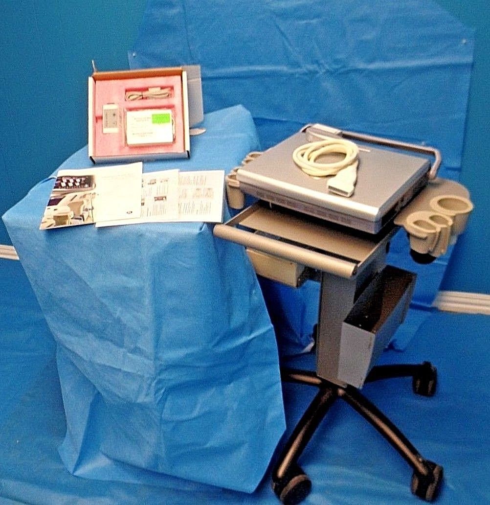 GE Logiq e Ultrasound software version R6.0.5  w/ GE 8l-RS DOM 2010 DIAGNOSTIC ULTRASOUND MACHINES FOR SALE