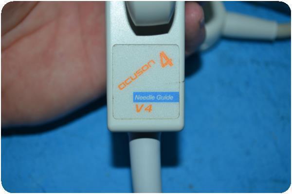 ACUSON V4 NEEDLE GUIDE ULTRASOUND TRANSDUCER / PROBE ! (133773) DIAGNOSTIC ULTRASOUND MACHINES FOR SALE